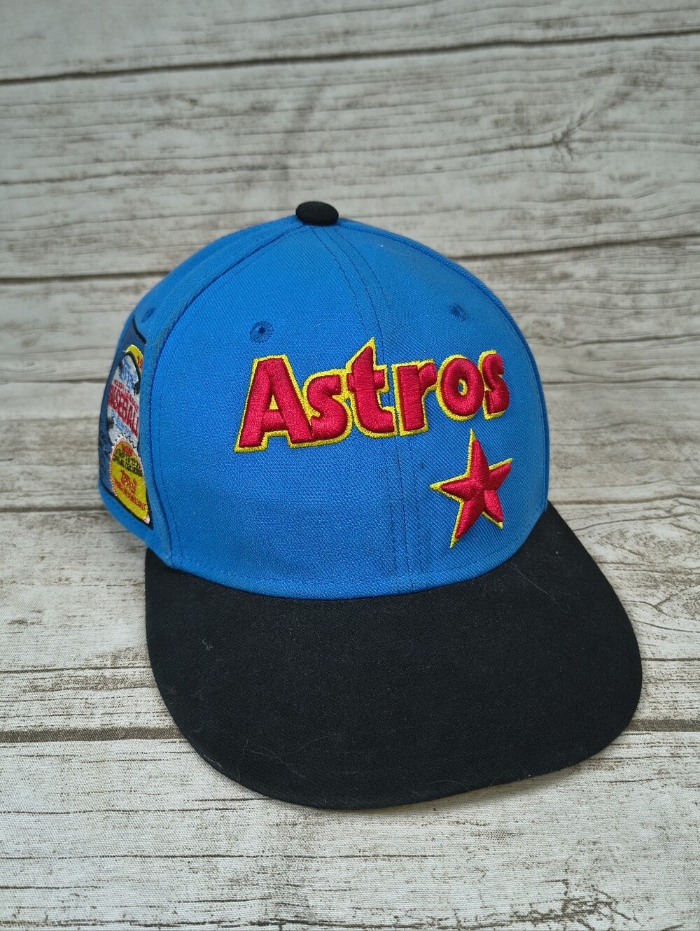 Mitchell And Ness Astros Retro Blue Baseball Hat Size 7